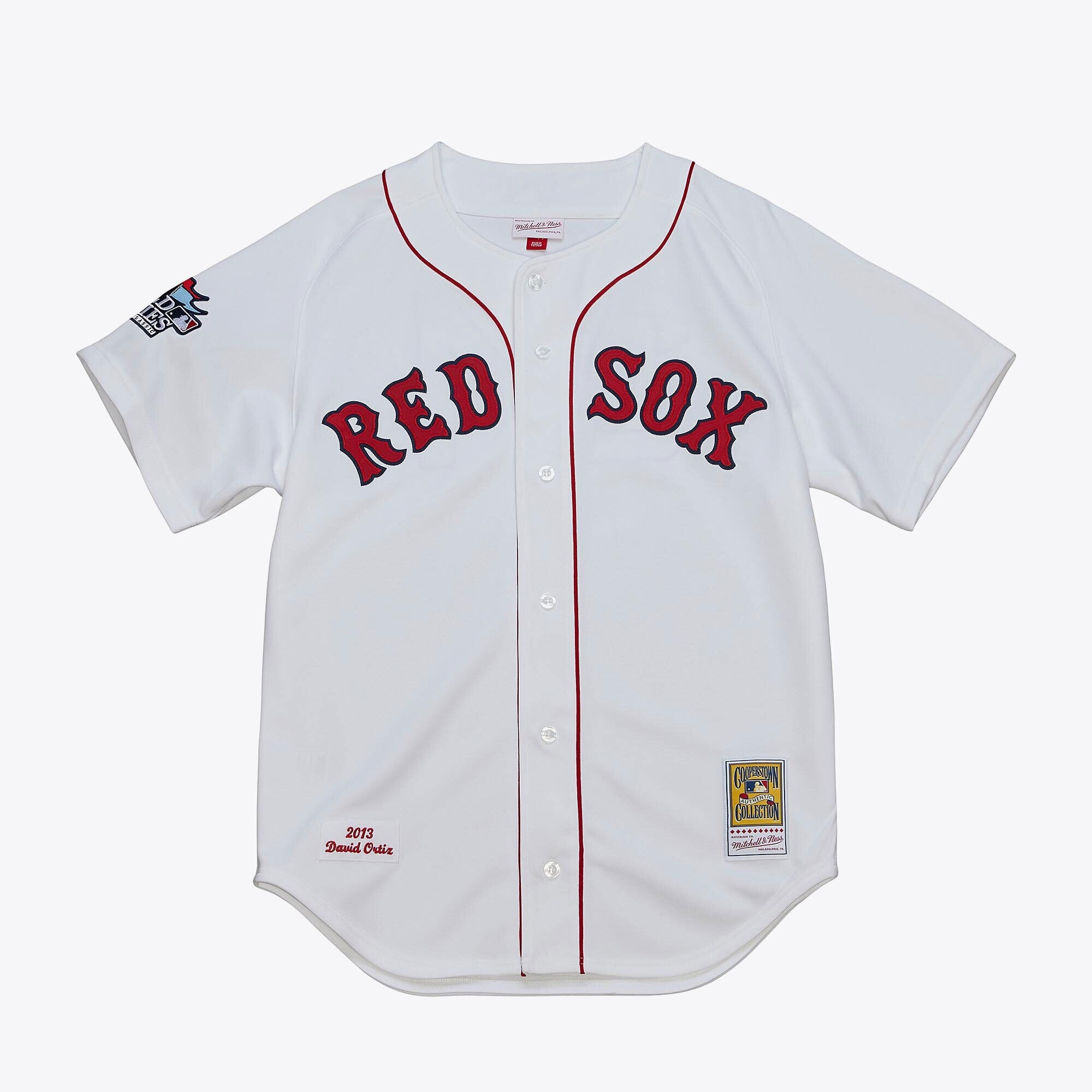 Mens Mitchell & Ness MLB HOME WORLD SERIES JERSEY RED SOX 2013 DAVID ORTIZ
