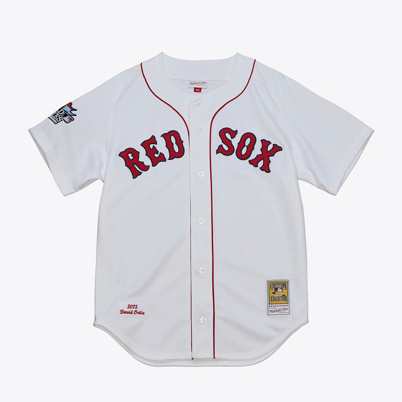Mens Mitchell & Ness MLB HOME WORLD SERIES JERSEY RED SOX 2013 DAVID ORTIZ
