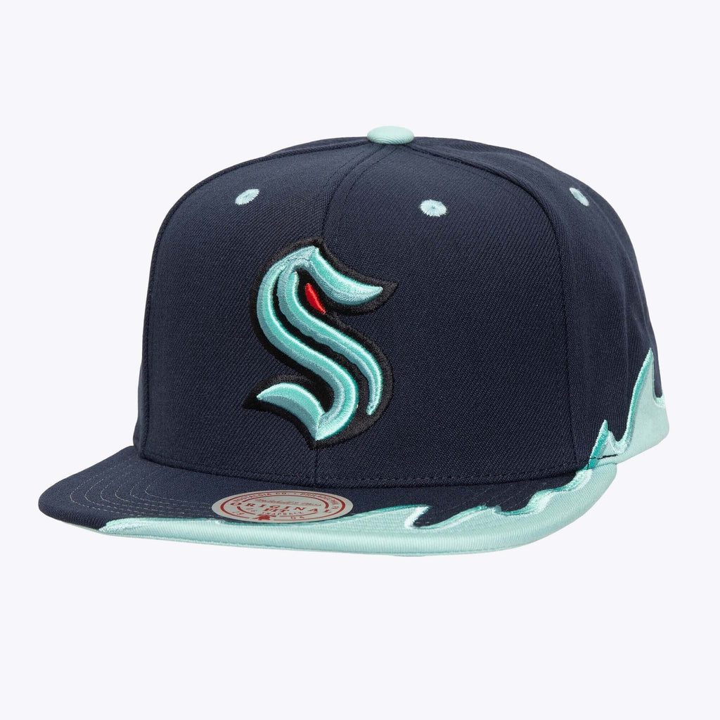 Mens Mitchell & Ness NHL RISING TIDE SNAPBACK KRAKEN