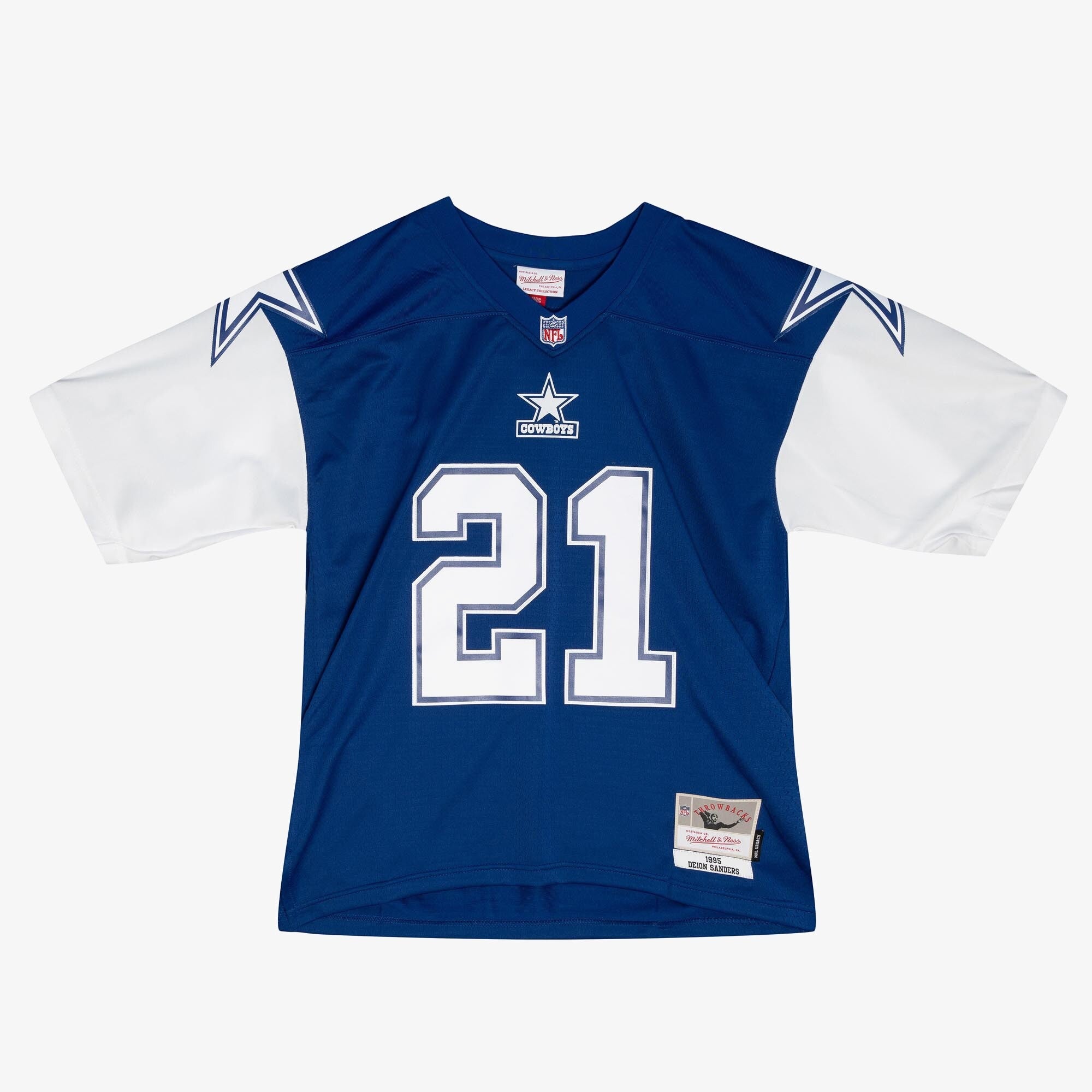 MENS MITCHELL & NESS NFL DARK JERSEY COWBOYS 1995 DEION SANDERS