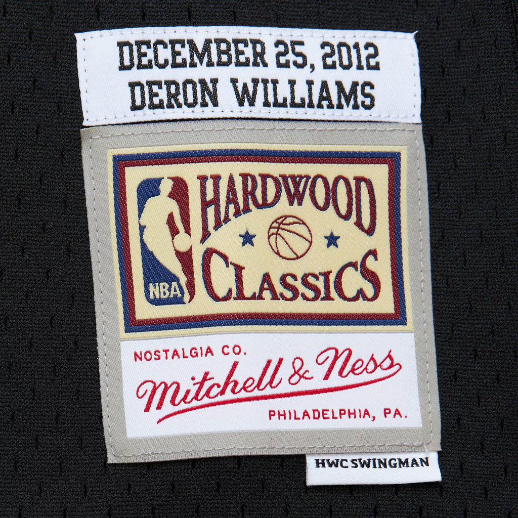 MENS MITCHELL & NESS NBA DAY JERSEY NETS 2012 DERON WILLIAMS