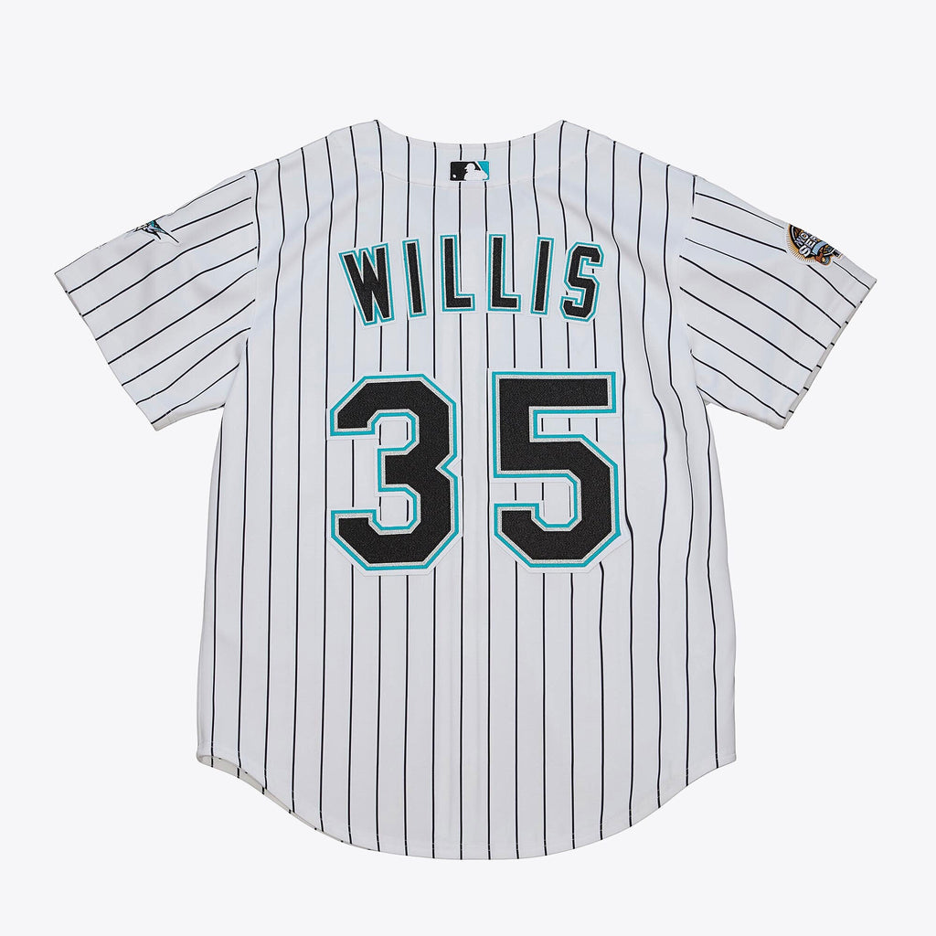 Mens Mitchell & Ness MLB HOME WORLD SERIES JERSEY MARLINS 2003 DONTRELLE WILLIS