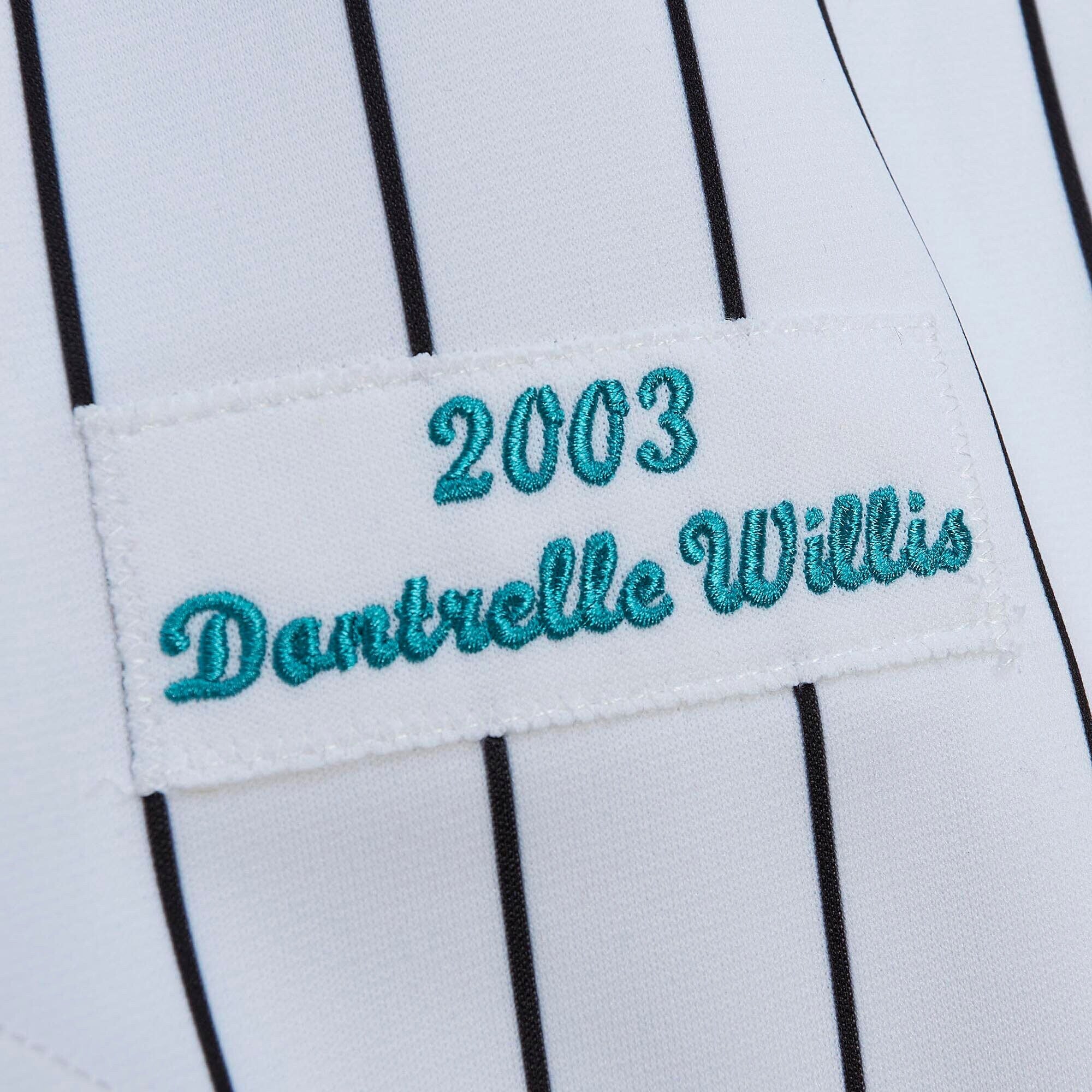 Mens Mitchell & Ness MLB HOME WORLD SERIES JERSEY MARLINS 2003 DONTRELLE WILLIS