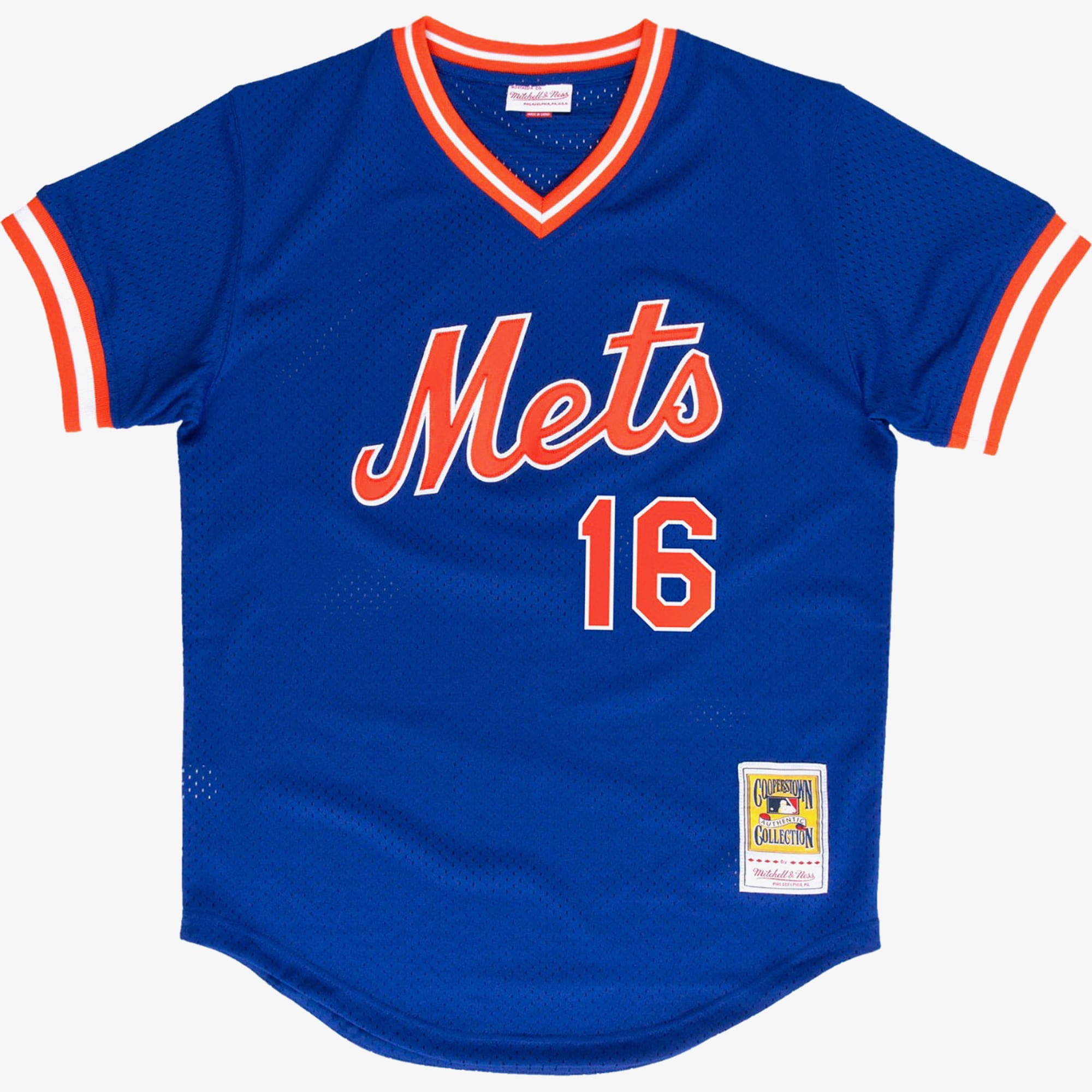 Mens Mitchell & Ness MLB AUTHENTIC BP JERSEY - METS 1986 DWIGHT GOODEN