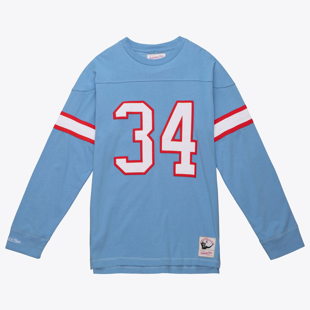 Mens Mitchell & Ness NFL N&N LS TEE OILERS 1980 EARL CAMPBELL