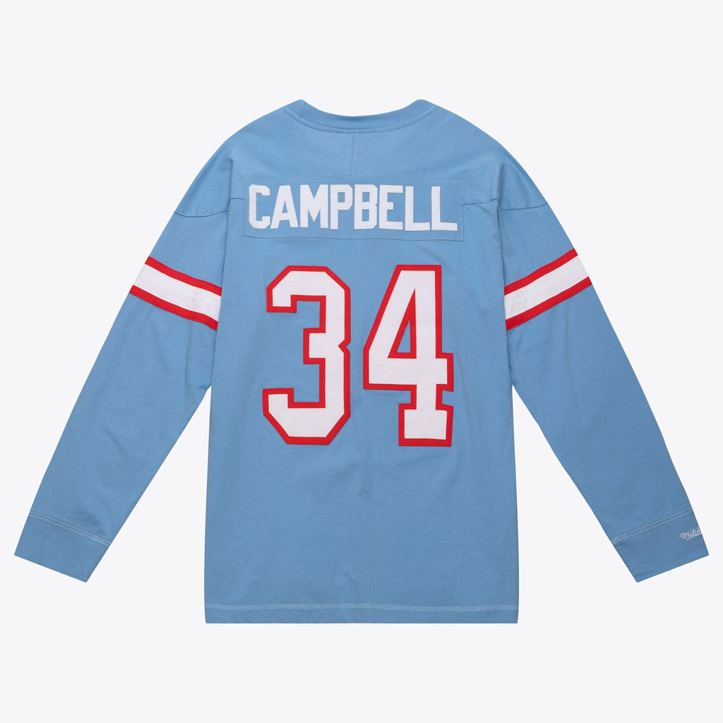 Mens Mitchell & Ness NFL N&N LS TEE OILERS 1980 EARL CAMPBELL