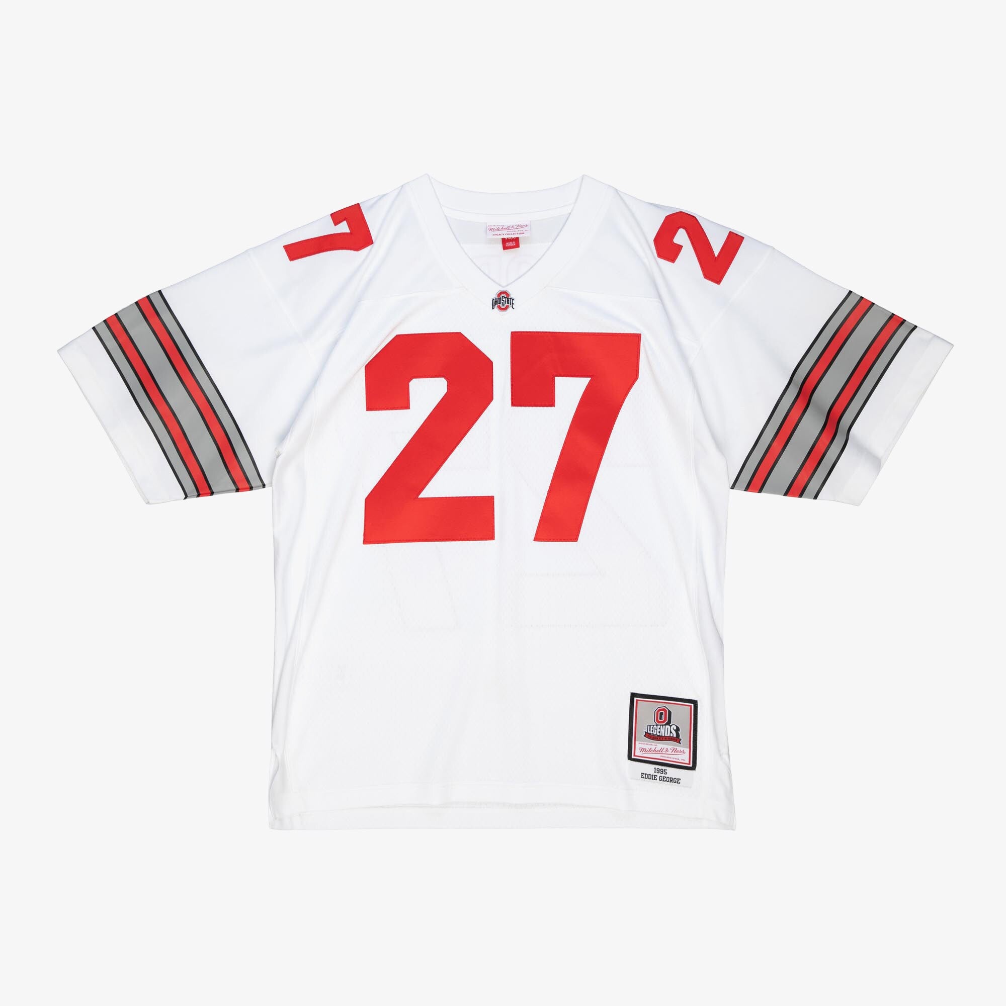 MENS MITCHELL & NESS NCAA WHITE JERSEY OHIO STATE 1995 EDDIE GEORGE