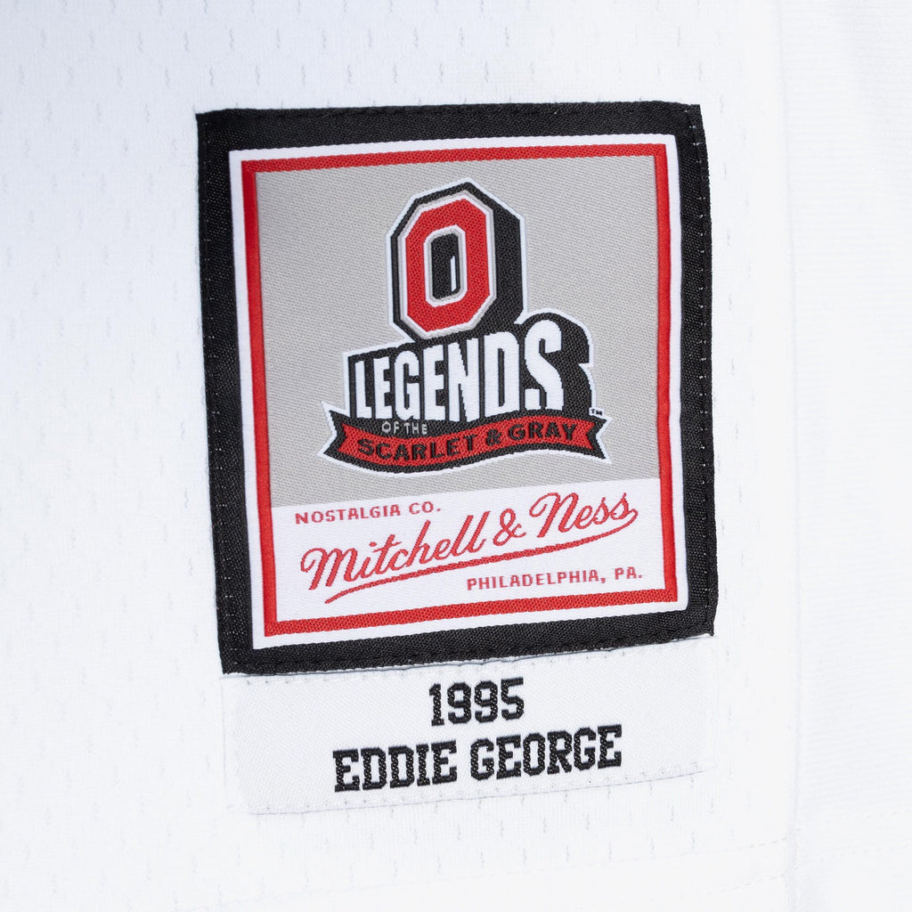 MENS MITCHELL & NESS NCAA WHITE JERSEY OHIO STATE 1995 EDDIE GEORGE