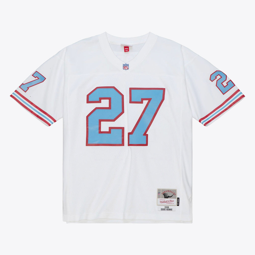 Mens Mitchell & Ness NFL WHITE JERSEY OILERS 1998 EDDIE GEORGE