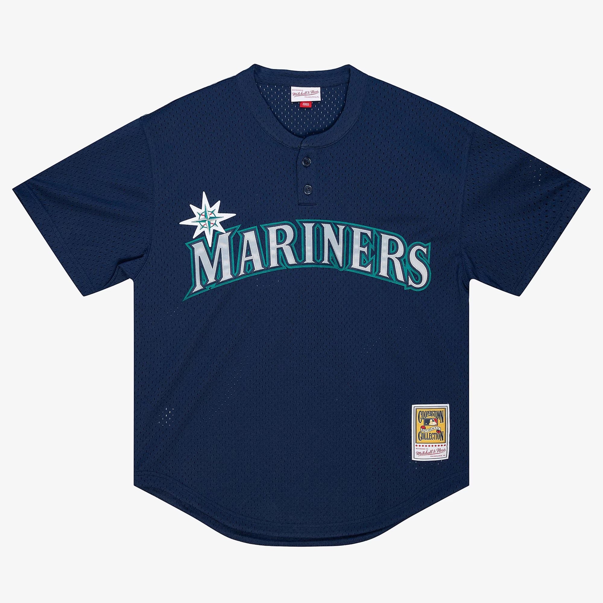 MENS MITCHELL & NESS MLB AUTHENTIC BP JERSEY - MARINERS 1995 EDGAR MARTINEZ