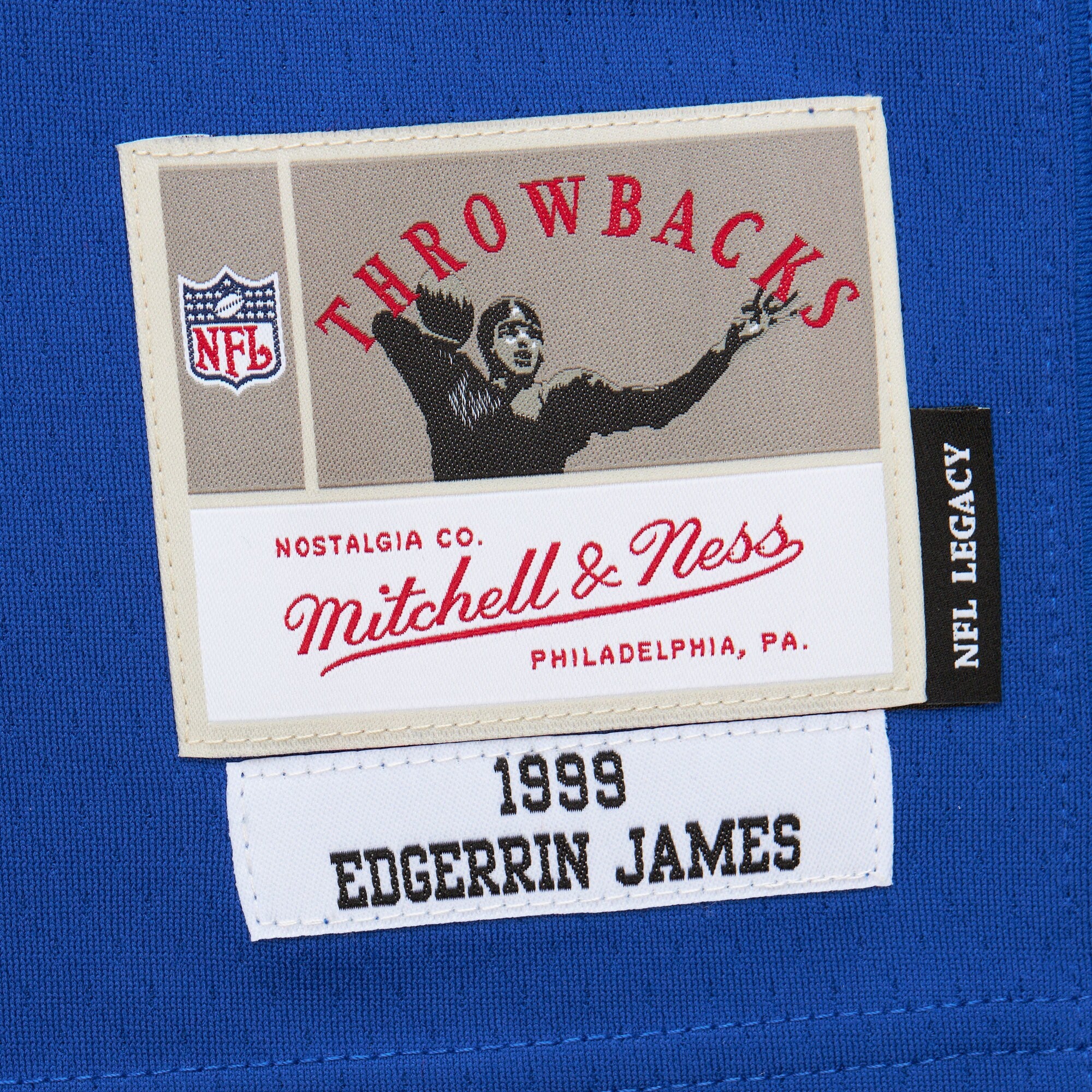 Mens Mitchell & Ness NFL DARK JERSEY COLTS 1999 EDGERRIN JAMES