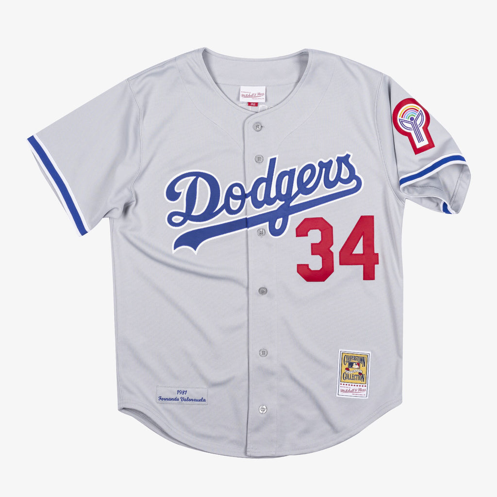 MENS MITCHELL & NESS MLB AUTHENTIC JERSEY DODGERS 1981 FERNANDO VALENZUELA