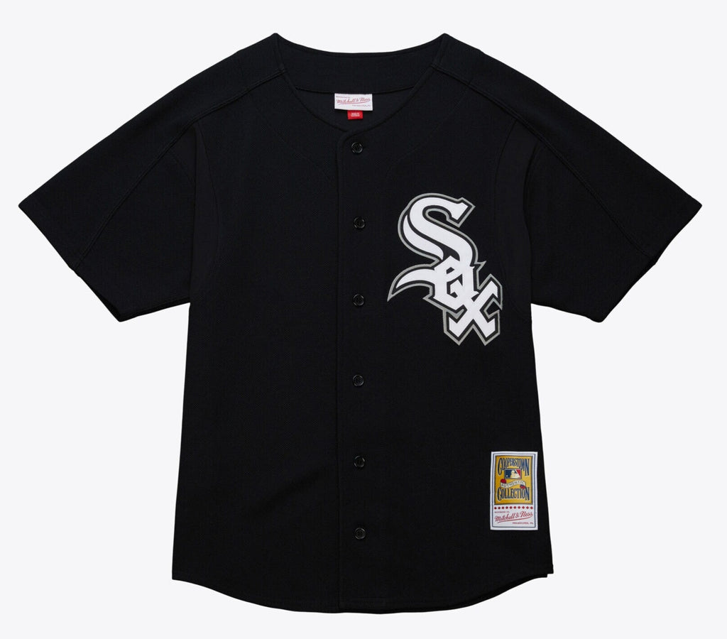 MENS MITCHELL & NESS MLB BLACK BP JERSEY WHITE SOX 2005 FRANK THOMAS