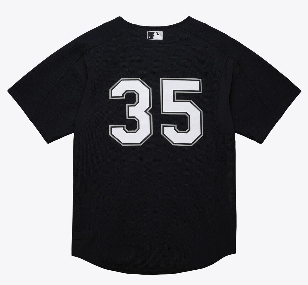 MENS MITCHELL & NESS MLB BLACK BP JERSEY WHITE SOX 2005 FRANK THOMAS