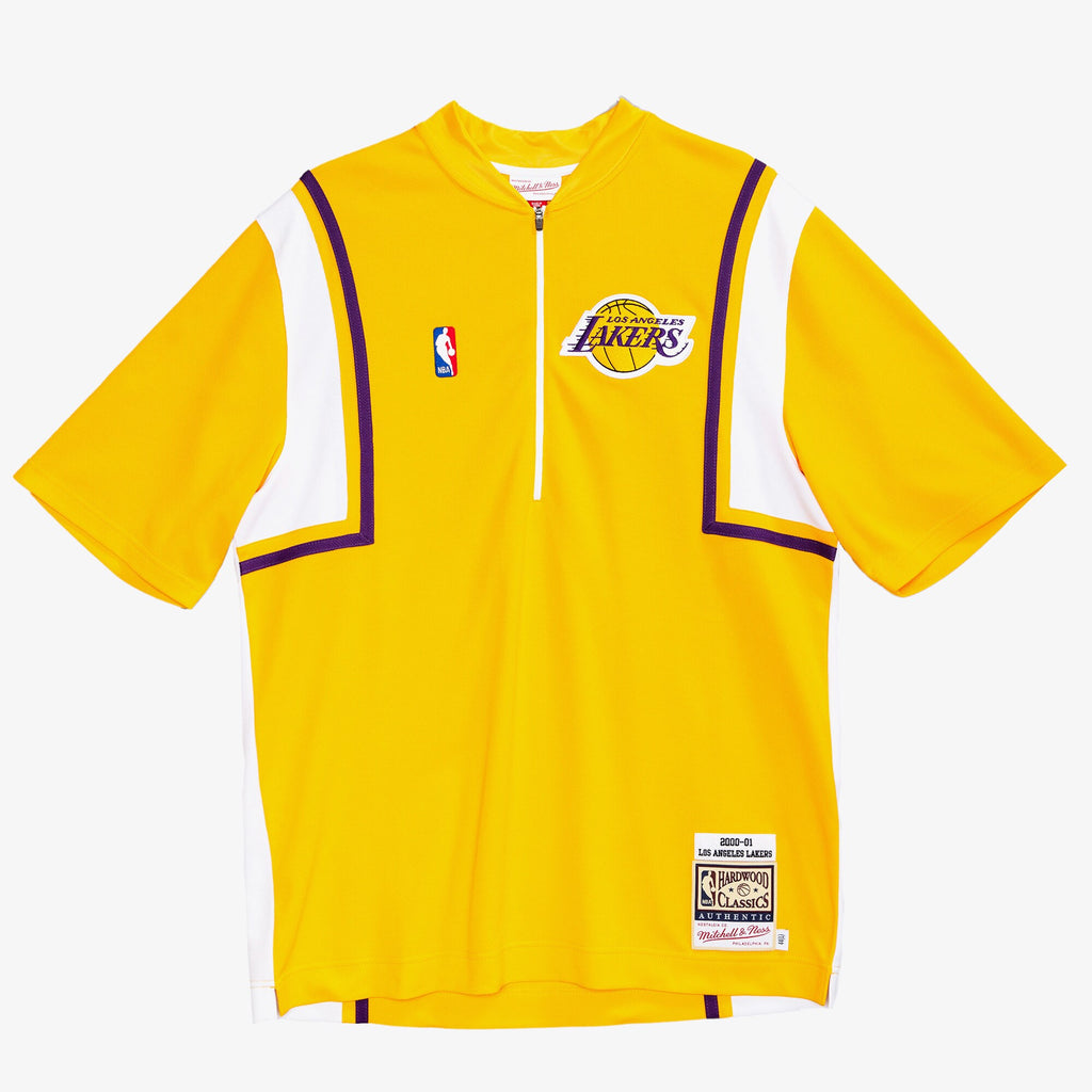 MENS MITCHELL & NESS NBA AUTHENTIC SHOOTING SHIRT LAKERS 00
