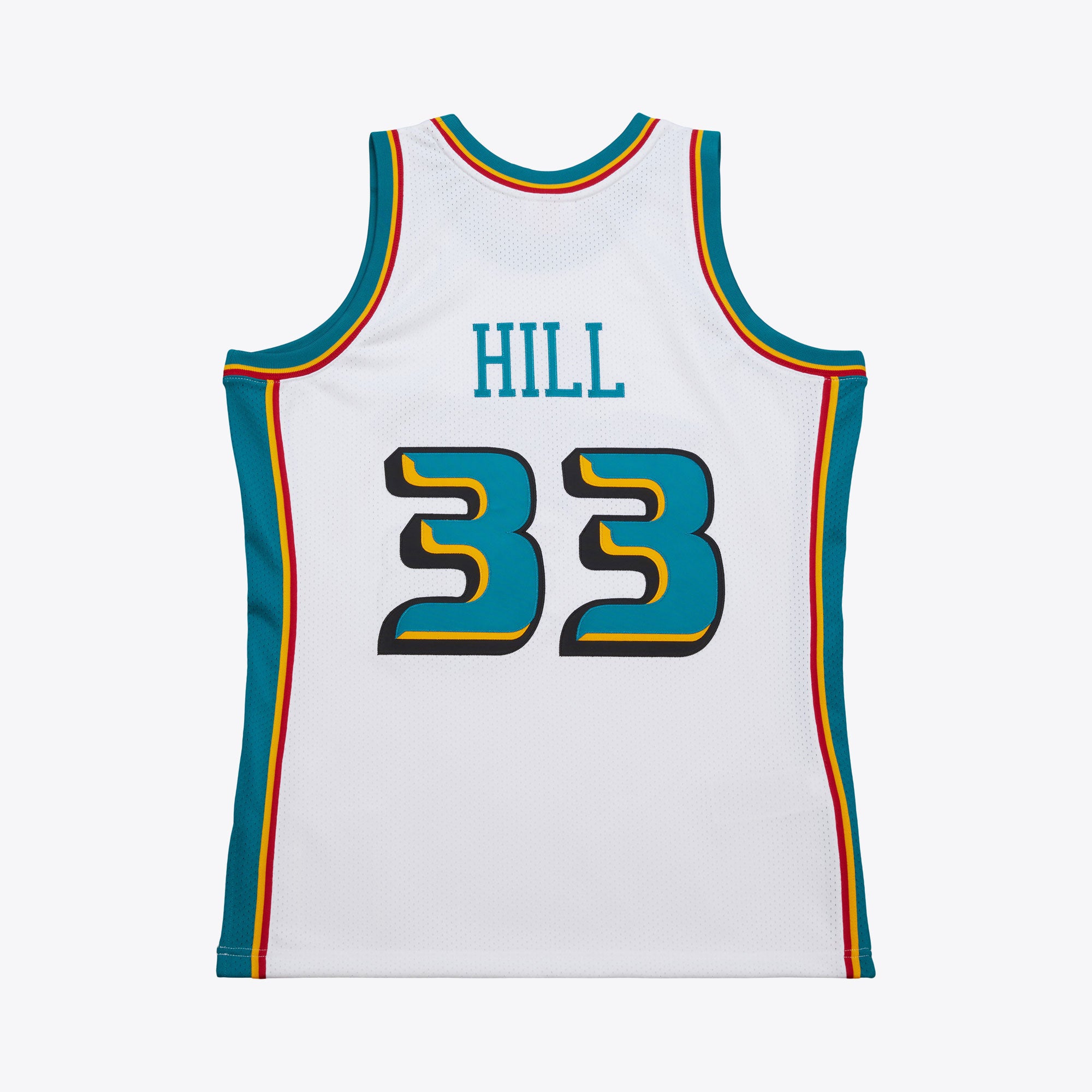 Mens Mitchell & Ness NBA WHITE JERSEY PISTONS 2000 GRANT HILL