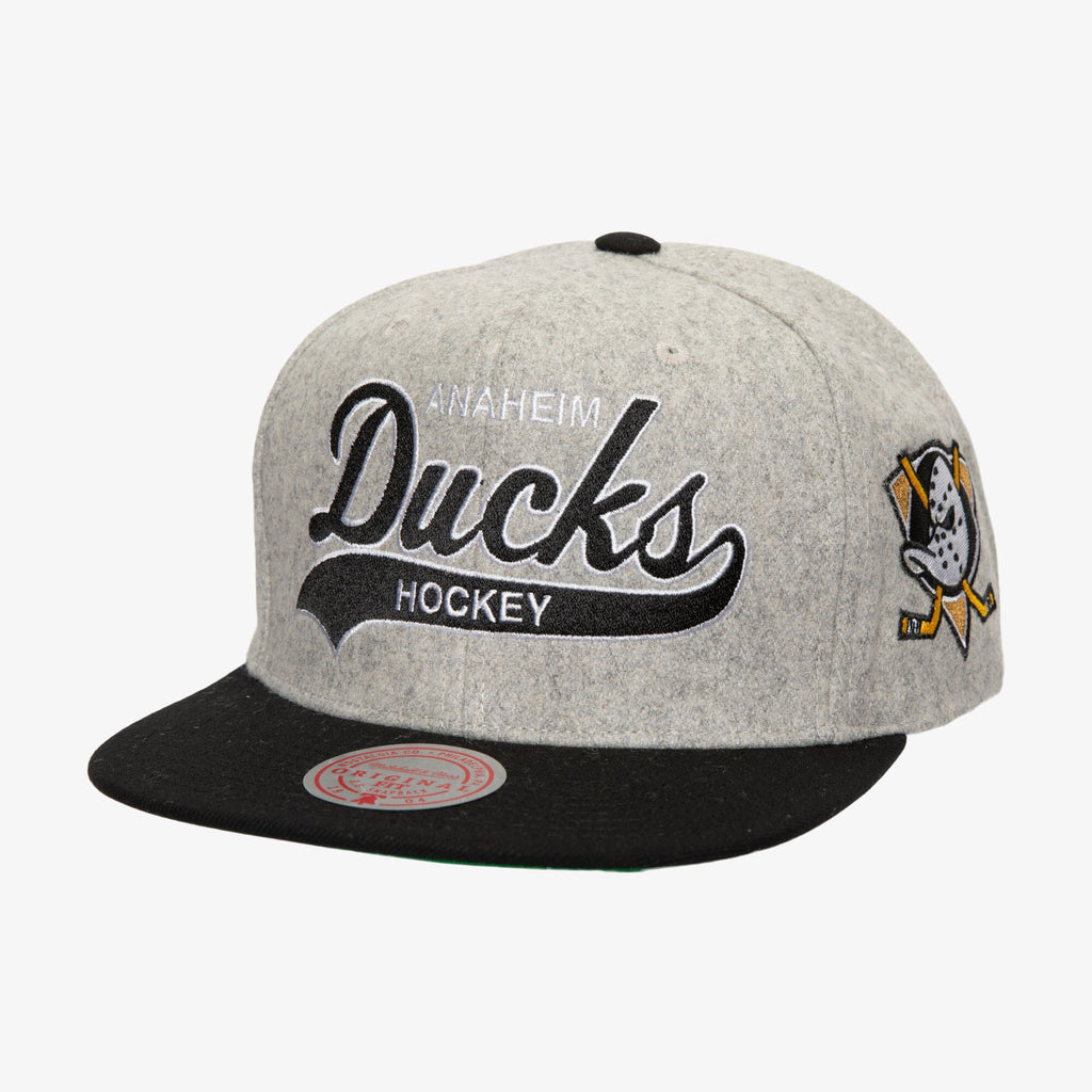 Mens Mitchell & Ness NHL TAILSWEEP 2.0 MELTON SNAPBACK DUCKS