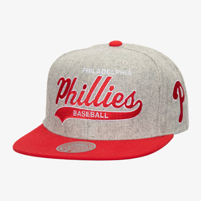 Mens Mitchell & Ness MLB TAILSWEEP 2.0 MELTON SNAPBACK PHILLIES