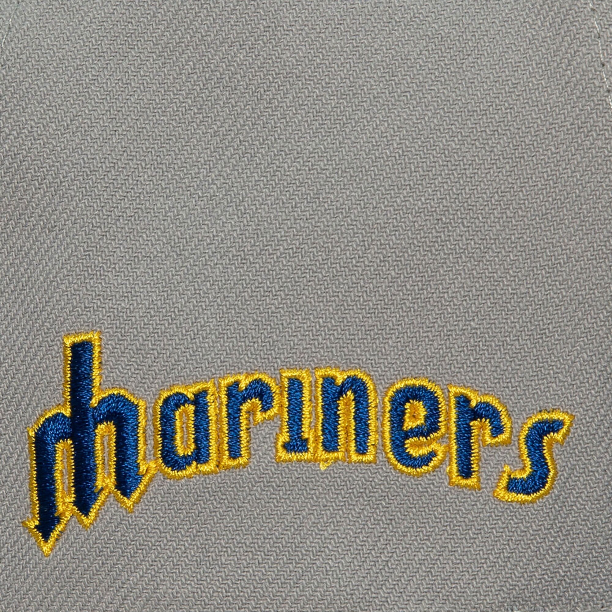 MENS MITCHELL & NESS MLB AWAY SNAPBACK COOP MARINERS - GREY