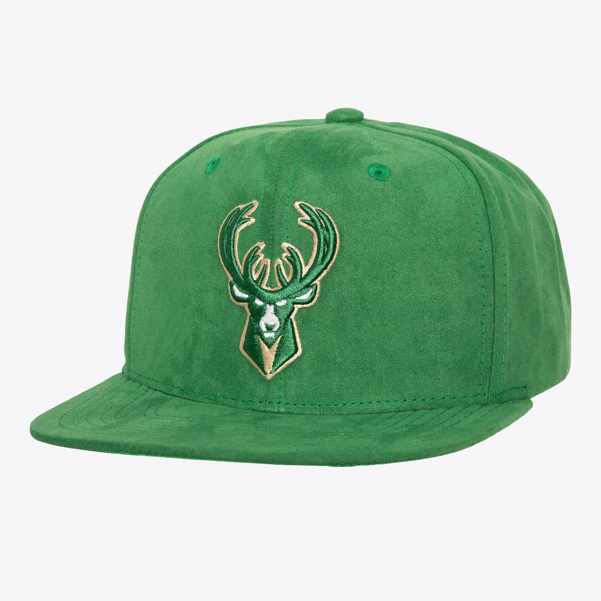 MENS MITCHELL & NESS NBA SWEET SUEDE SNAPBACK BUCKS
