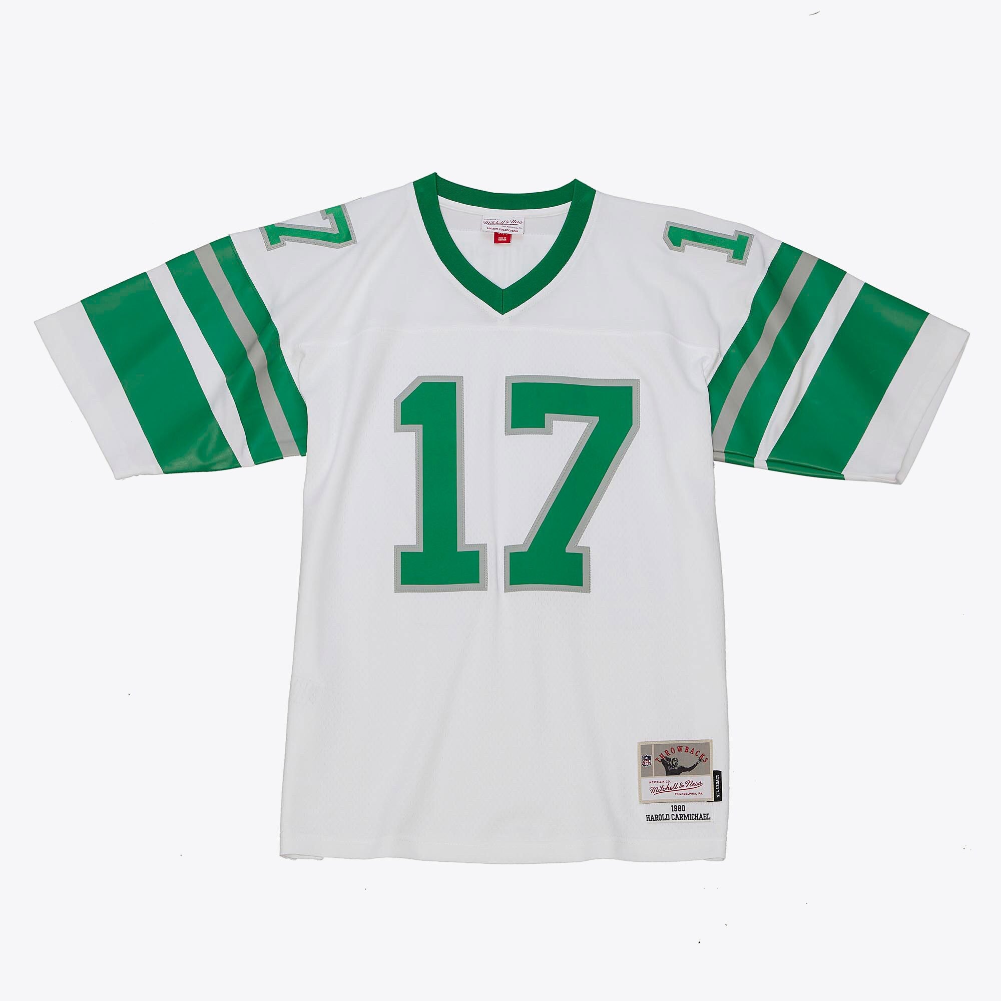 Mens Mitchell & Ness NFL WHITE JERSEY EAGLES 1980 HAROLD CARMICHAEL