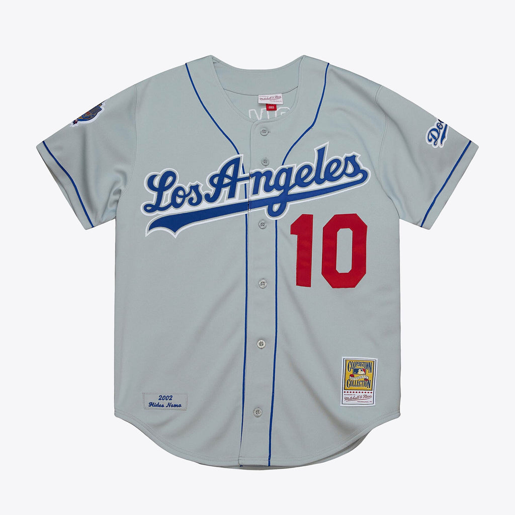 Mens Mitchell & Ness MLB ROAD JERSEY DODGERS 2002 HIDEO NOMO