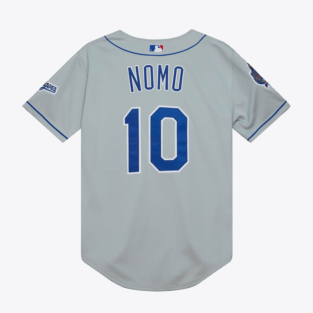 Mens Mitchell & Ness MLB ROAD JERSEY DODGERS 2002 HIDEO NOMO