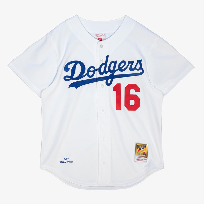 Mens Mitchell & Ness MLB WHITE JSY LA DODGERS 1997 NOMO