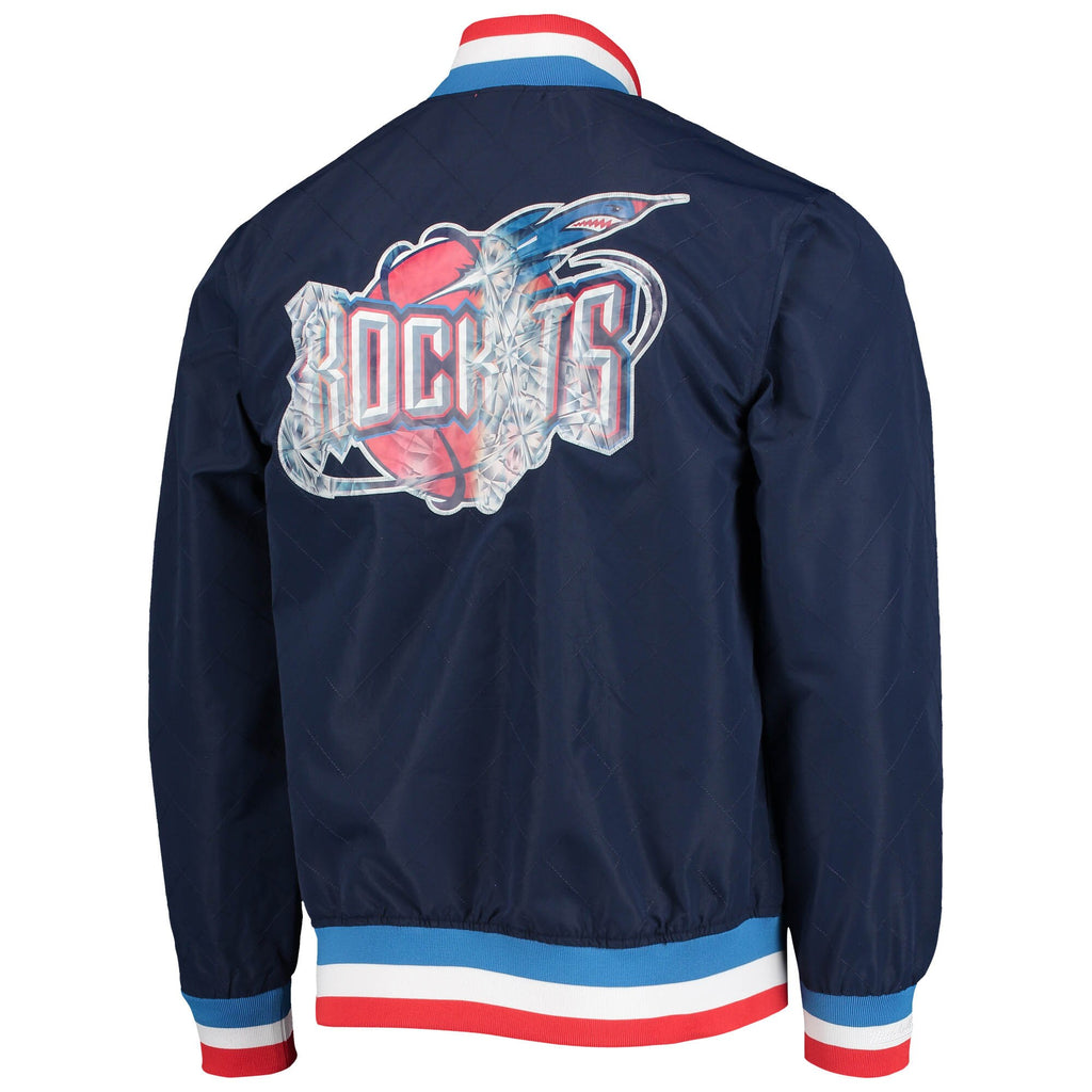 [OJBF1201-HROYYPPPBLUE] MENS MITCHELL & NESS 75TH ANNI WARM UP JACKET ROCKETS