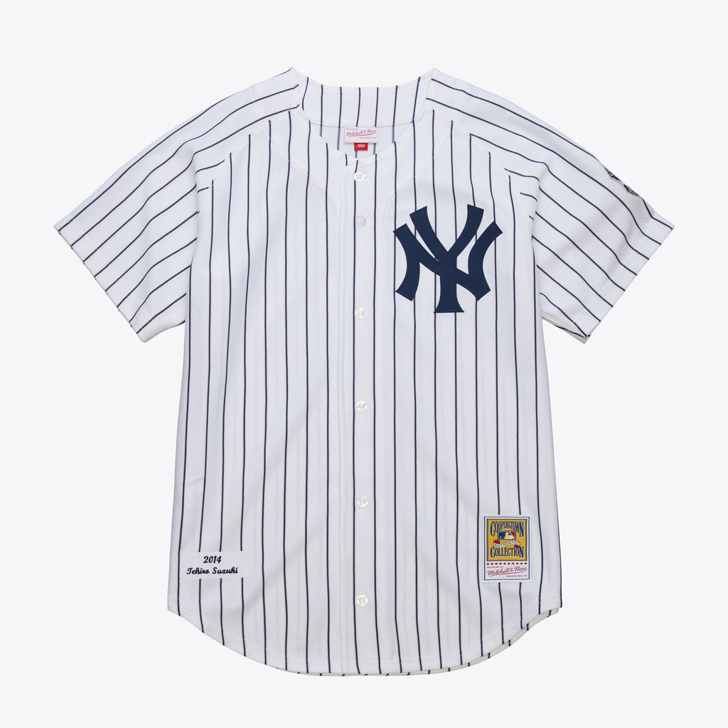 Mens Mitchell & Ness MLB WHITE HOME JERSEY YANKEES 2014 ICHIRO SUZUKI
