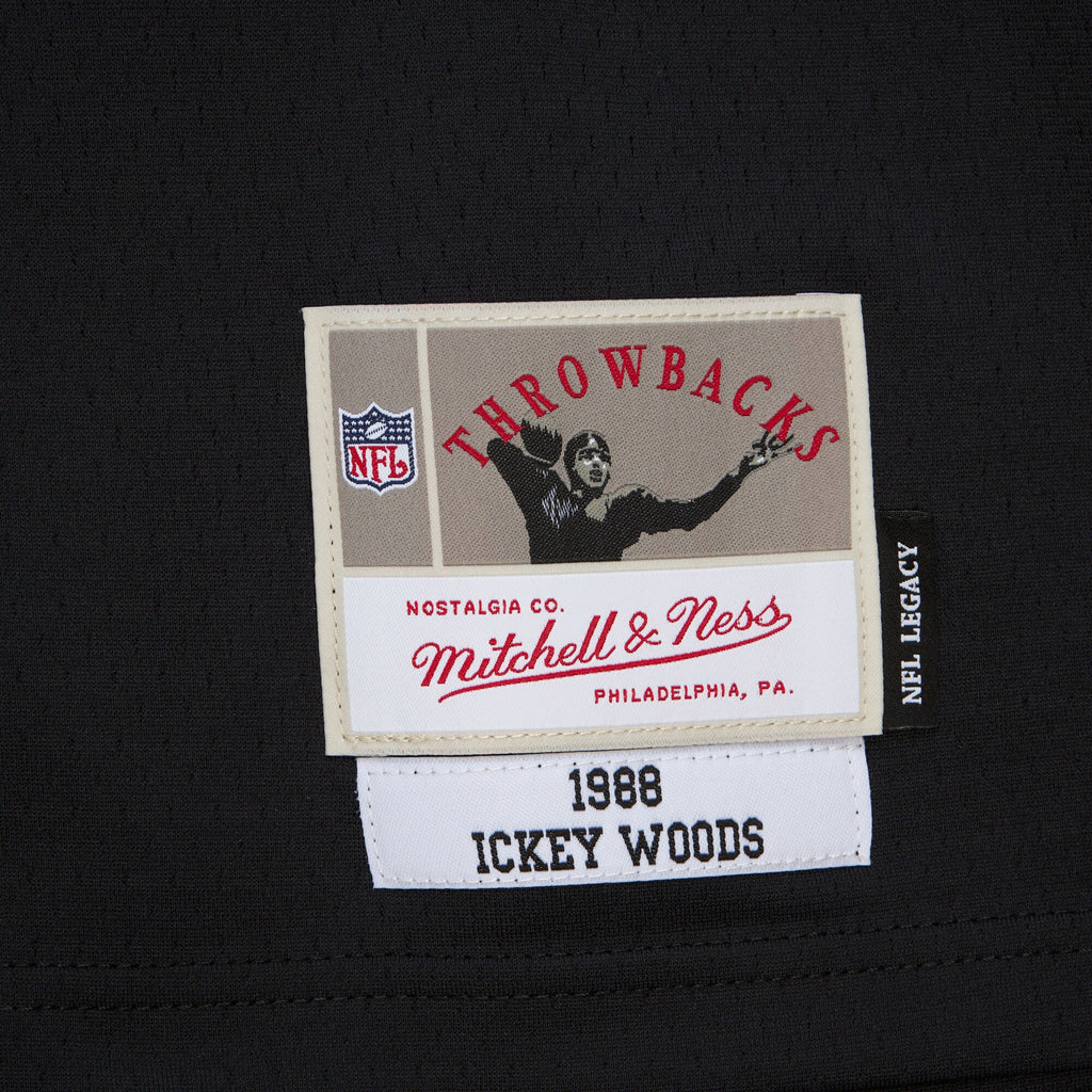 MENS MITCHELL & NESS NFL BLACK JERSEY BENGALS 1988 ICKEY WOODS