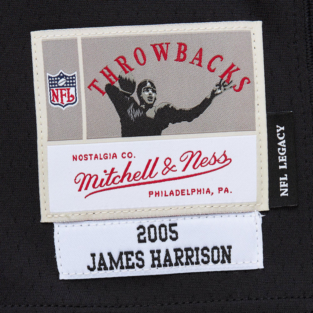 Mens Mitchell & Ness NFL DARK JERSEY STEELERS 2005 JAMES HARRISON