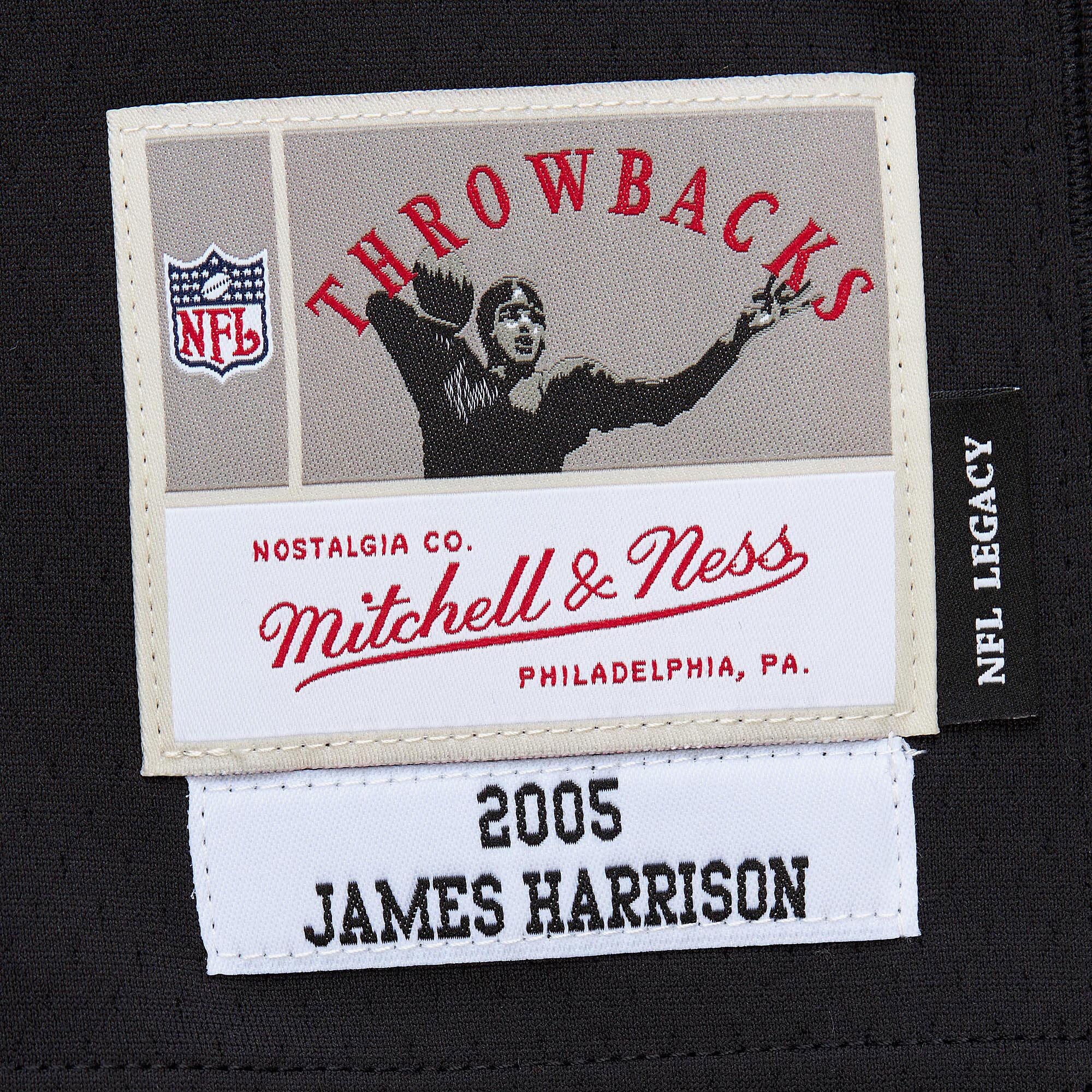 Mens Mitchell & Ness NFL DARK JERSEY STEELERS 2005 JAMES HARRISON