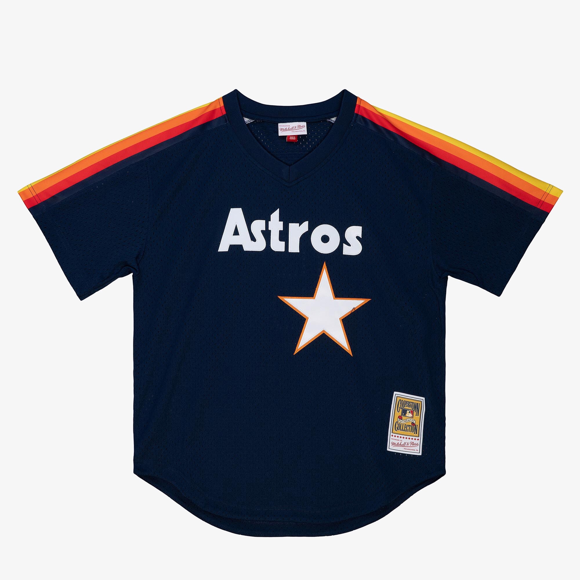 MENS MITCHELL & NESS MLB AUTHENTIC BP JERSEY - PULLOVER ASTROS 1991 JEFF BAGWELL