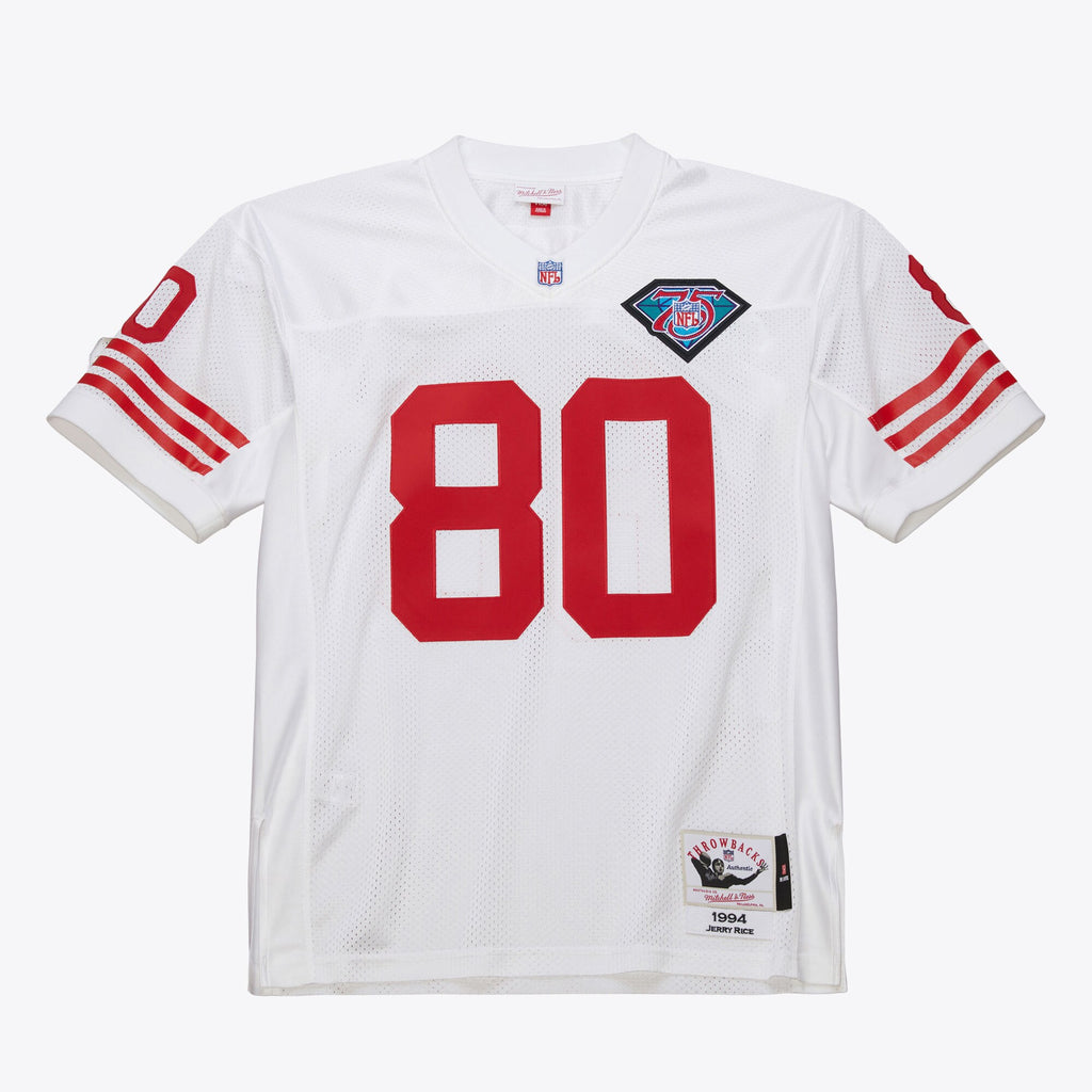 MENS MITCHELL & NESS NFL WHITE JERSEY 49ERS 1994 JERRY RICE