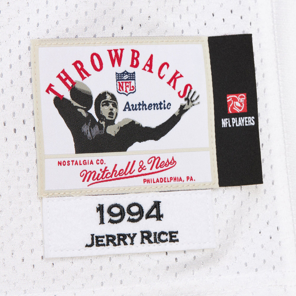 MENS MITCHELL & NESS NFL WHITE JERSEY 49ERS 1994 JERRY RICE