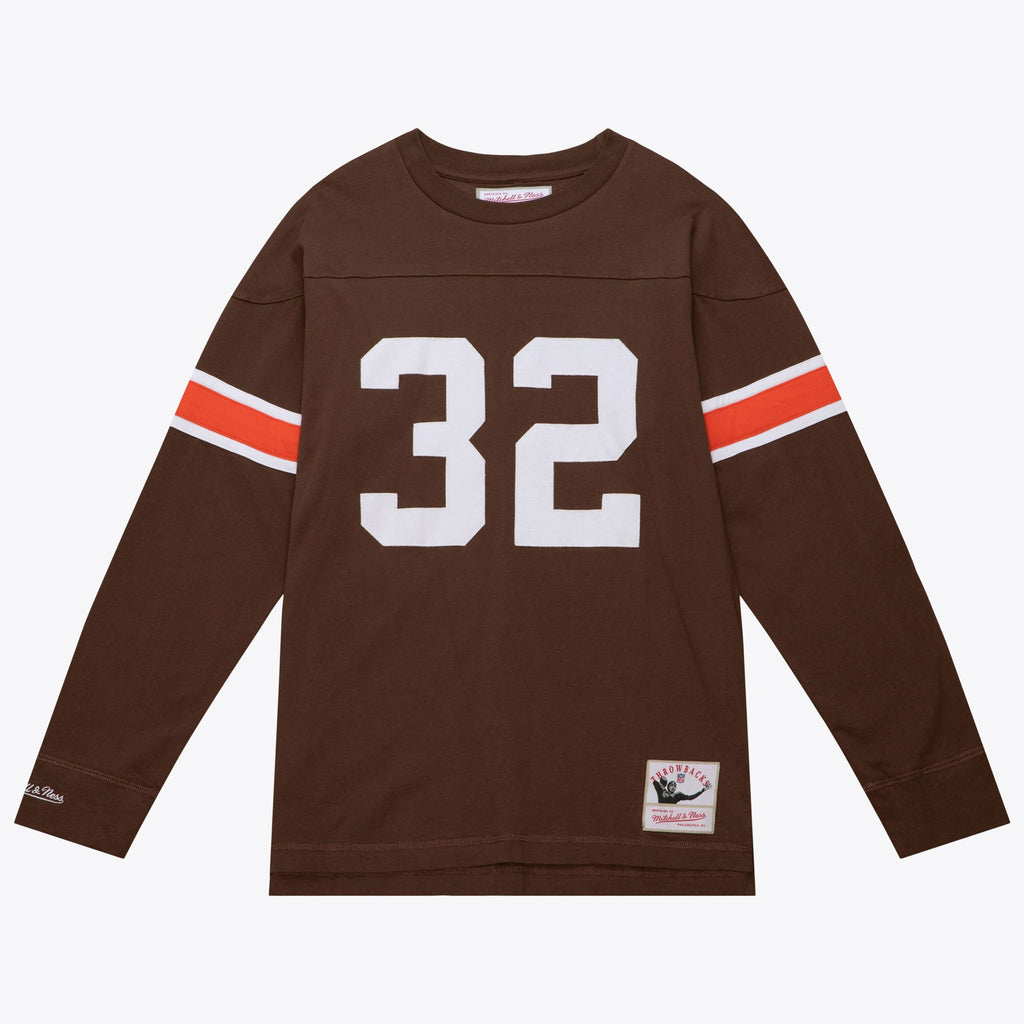 Mens Mitchell & Ness NFL N&N LS TEE BROWNS 1963 JIM BROWN