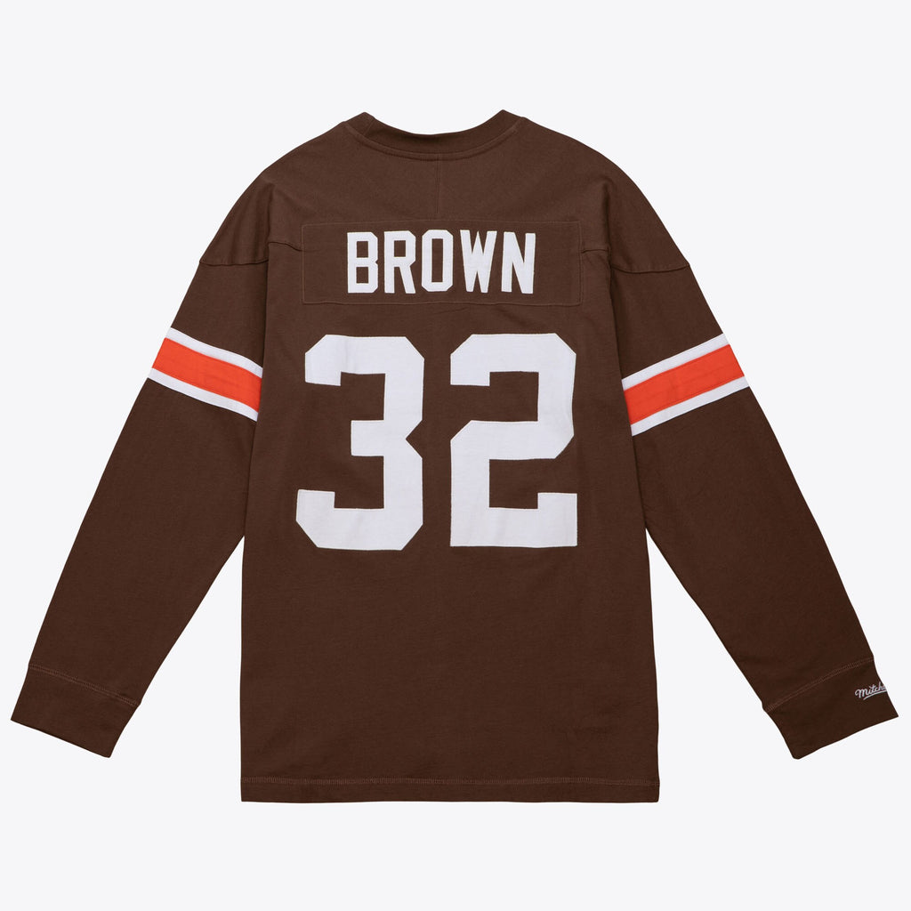 Mens Mitchell & Ness NFL N&N LS TEE BROWNS 1963 JIM BROWN