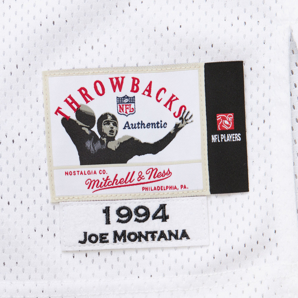 MENS MITCHELL & NESS NFL WHITE JERSEY CHIEFS 1994 JOE MONTANA