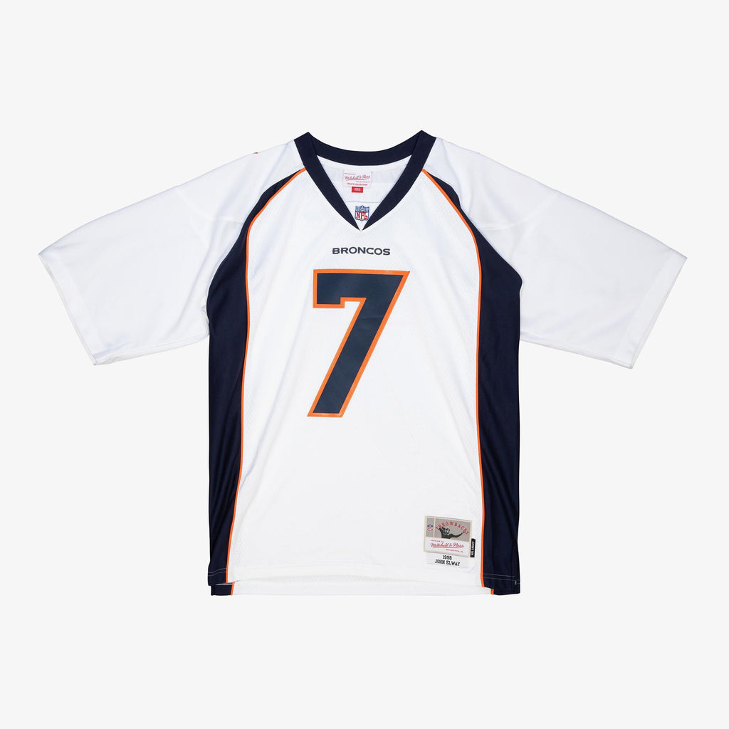 Mens Mitchell & Ness NFL WHITE JERSEY BRONCOS 1998 JOHN ELWAY