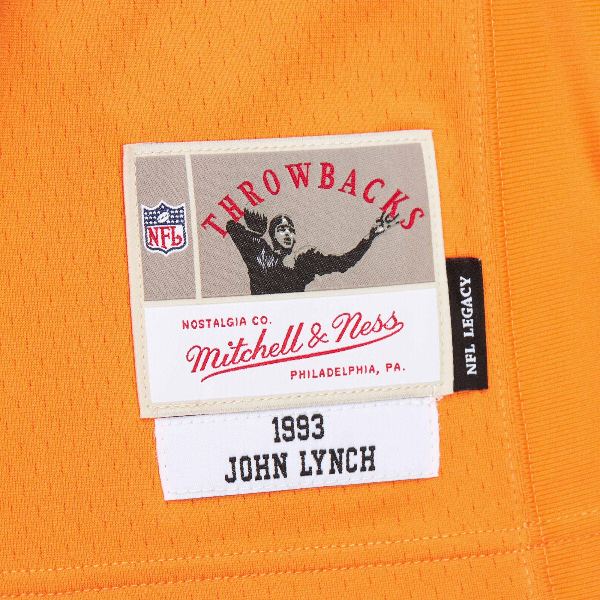 MENS MITCHELL & NESS NFL DARK JERSEY BUCCANEERS 1993 JOHN LYNCH