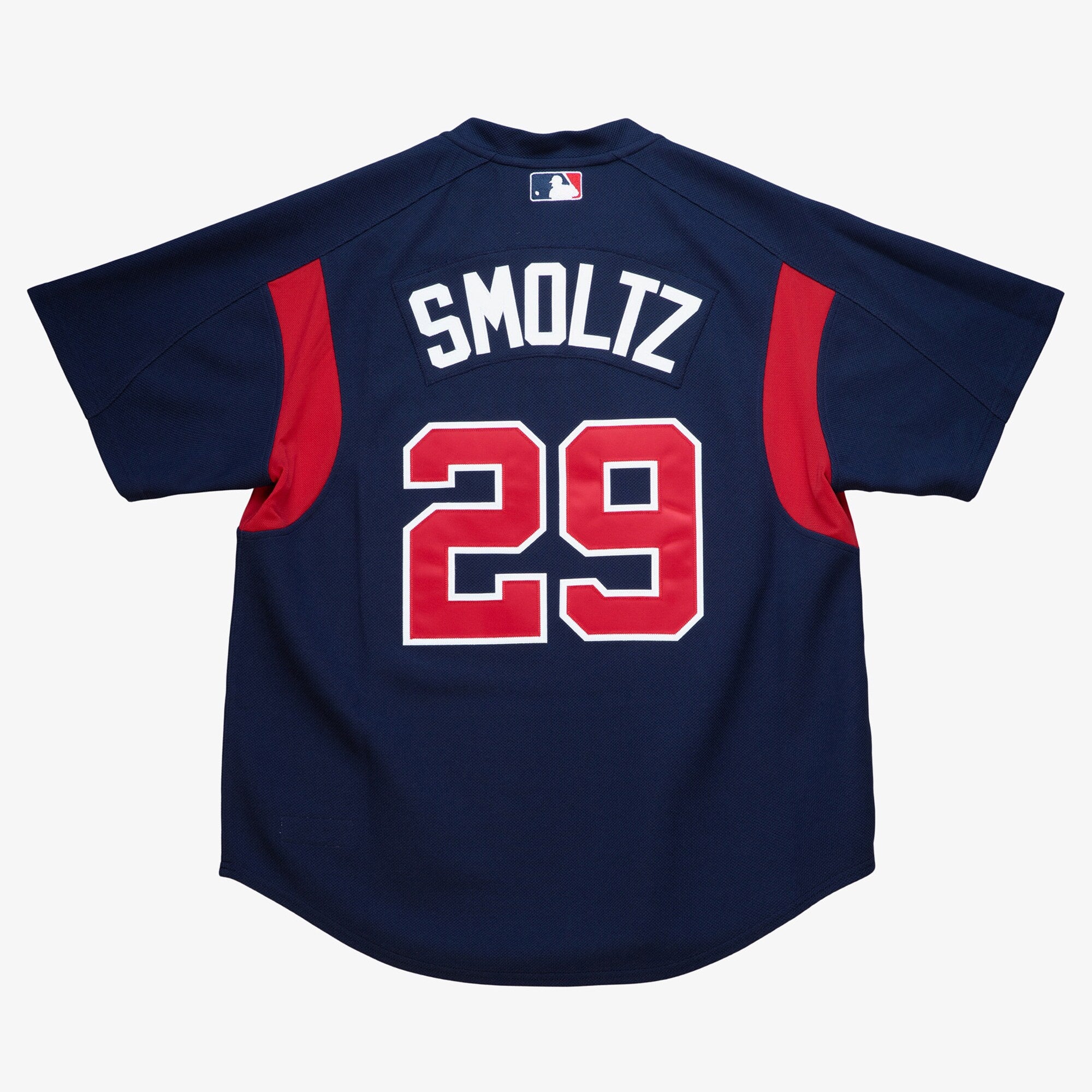 Mens Mitchell & Ness MLB BP JERSEY BRAVES 2003 JOHN SMOLTZ