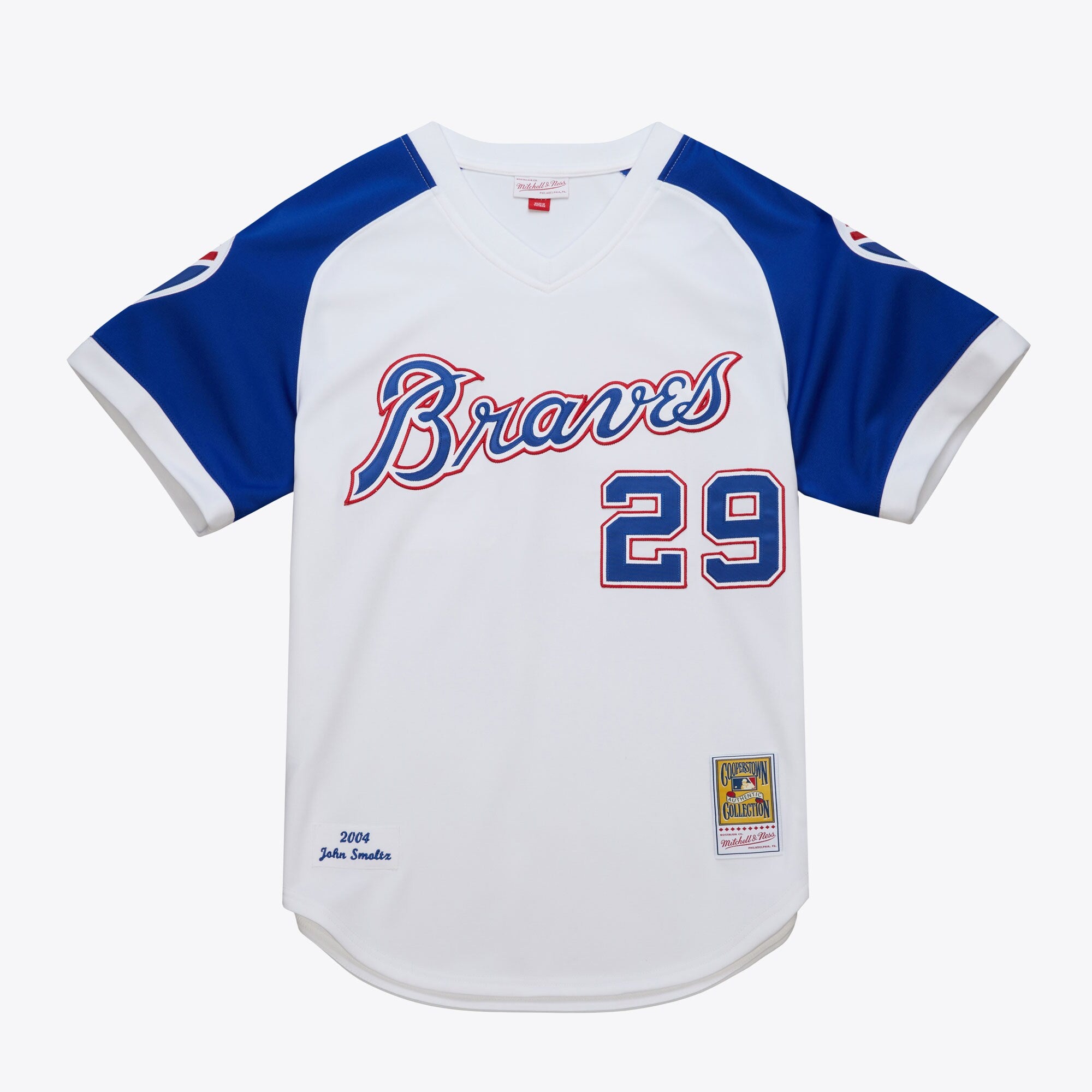 MENS MITCHELL & NESS MLB ALTERNATE JERSEY BRAVES 2004 JOHN SMOLTZ
