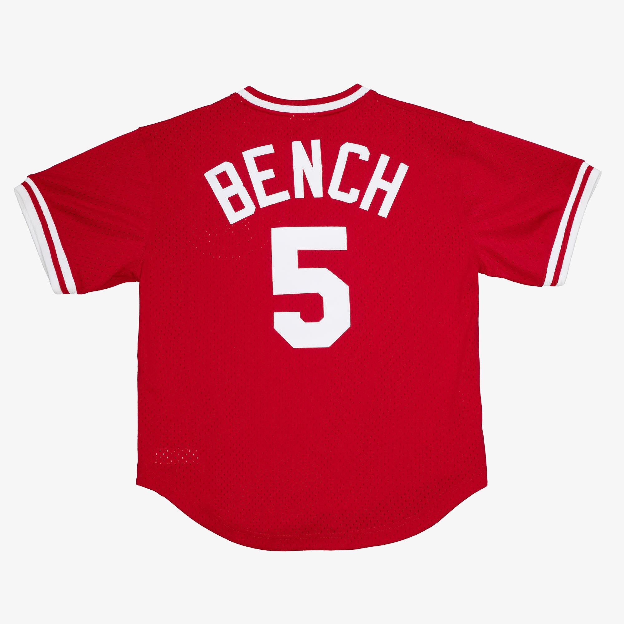 Mens Mitchell & Ness MLB AUTHENTIC BP JERSEY - PULLOVER REDS 1983 JOHNNY BENCH