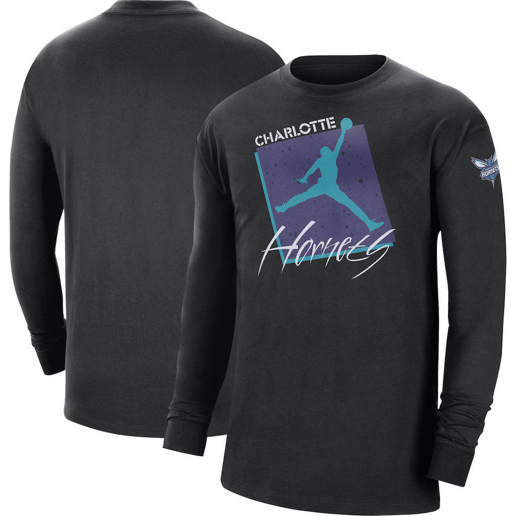 [DZ5555-010] MENS NIKE NBA CHARLOTTE HORNETS COURTSIDE STATEMENT EDITION MAX 90 T-SHIRT