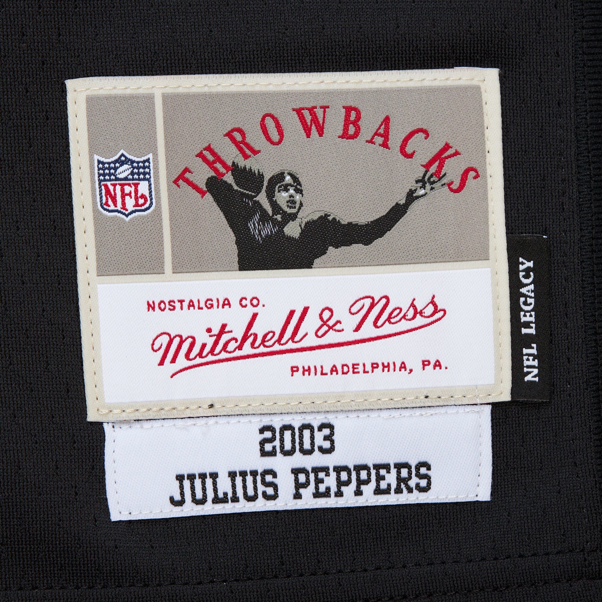 Mens Mitchell & Ness NFL DARK JERSEY PANTHERS 2003 JULIUS PEPPERS