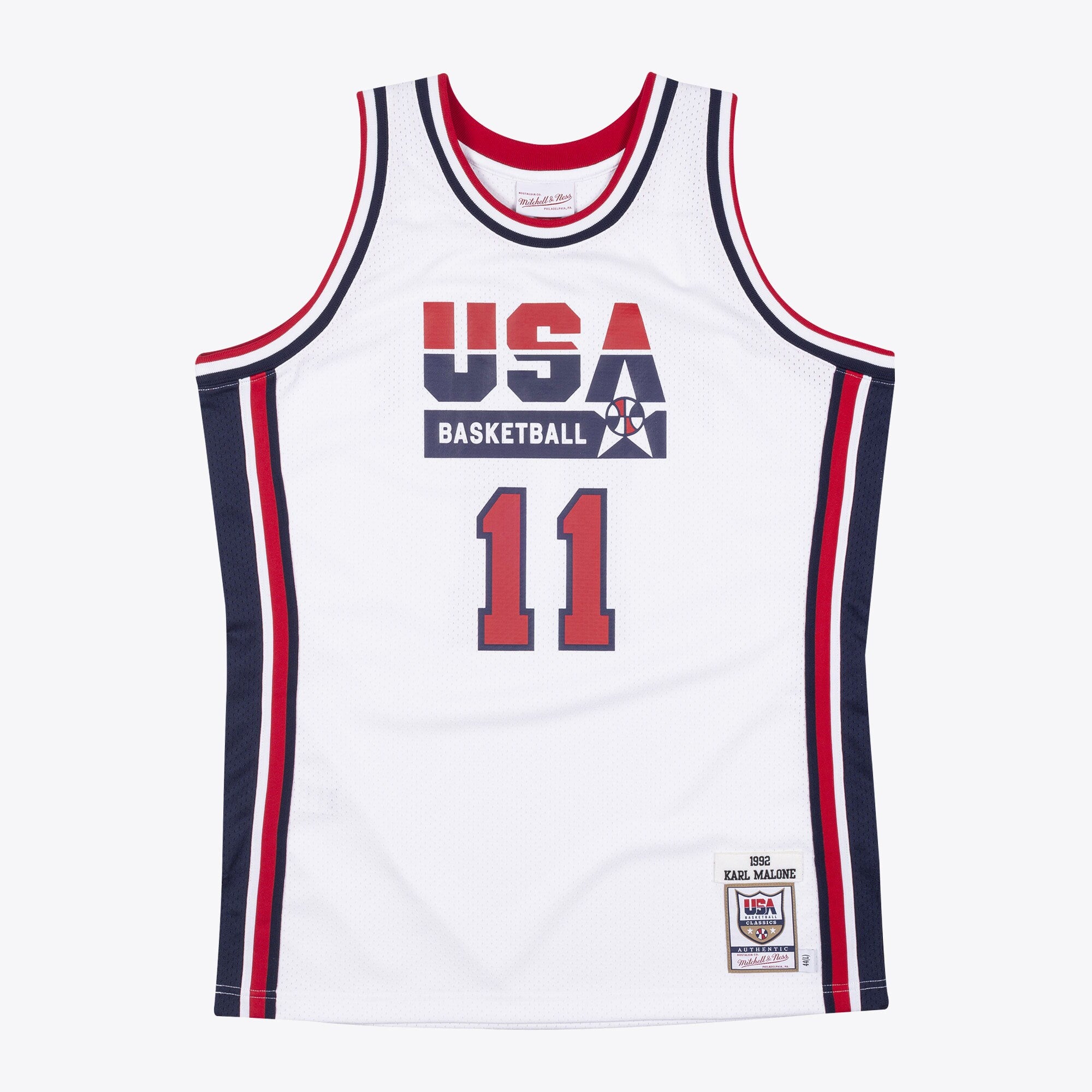 Mens Mitchell & Ness NBA AUTHENTIC JERSEY USA 1992 KARL MALONE
