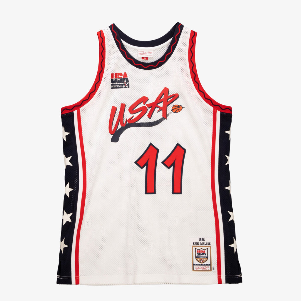Mens Mitchell & Ness NBA AUTHENTIC JERSEY USA 1996 KARL MALONE