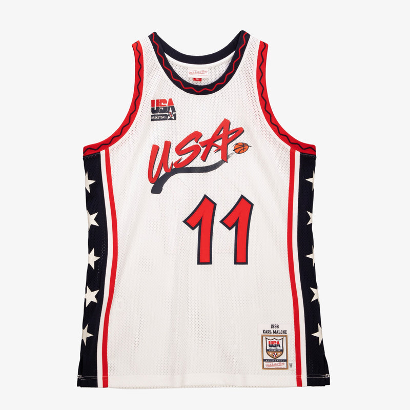 Mens Mitchell & Ness NBA AUTHENTIC JERSEY USA 1996 KARL MALONE