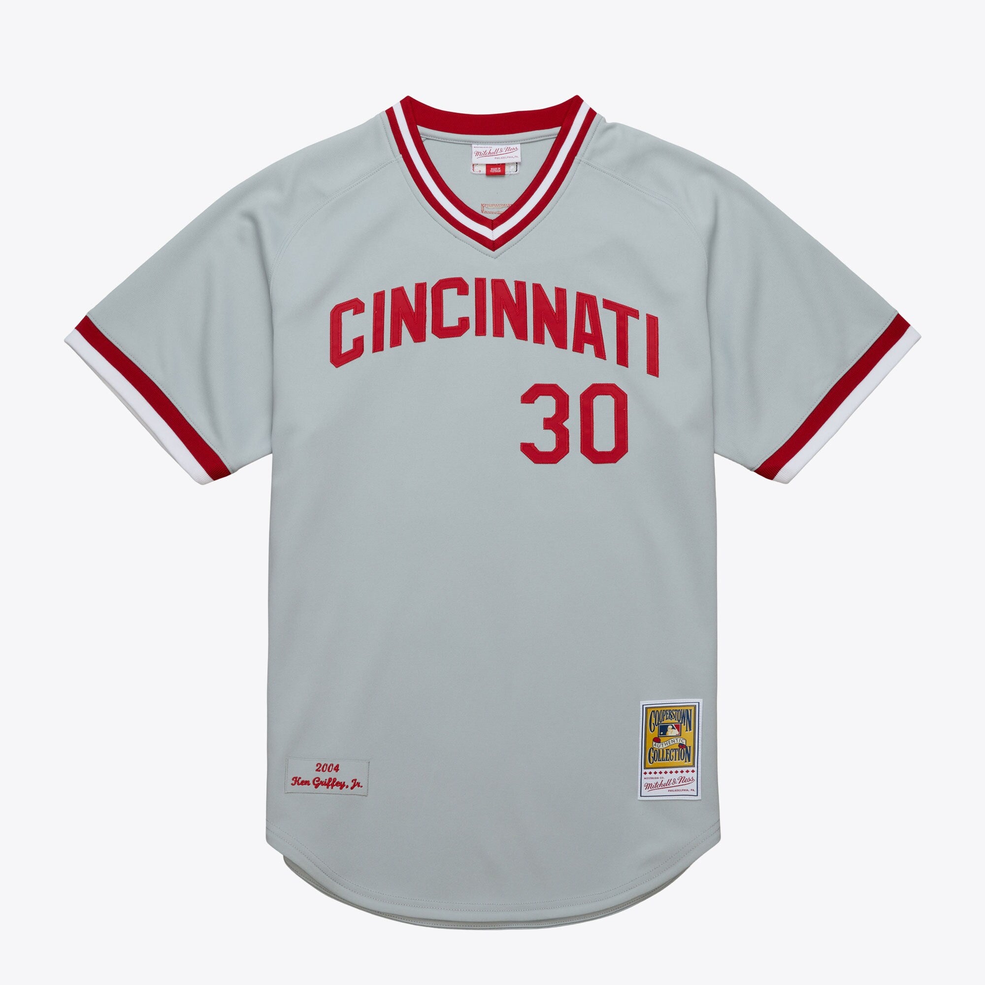 Mens Mitchell & Ness MLB ALTERNATE JERSEY REDS 2004 KEN GRIFFEY JR